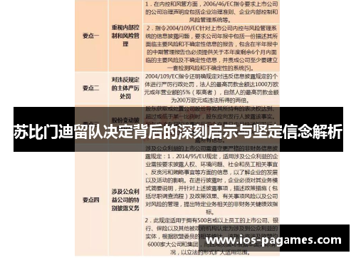 苏比门迪留队决定背后的深刻启示与坚定信念解析