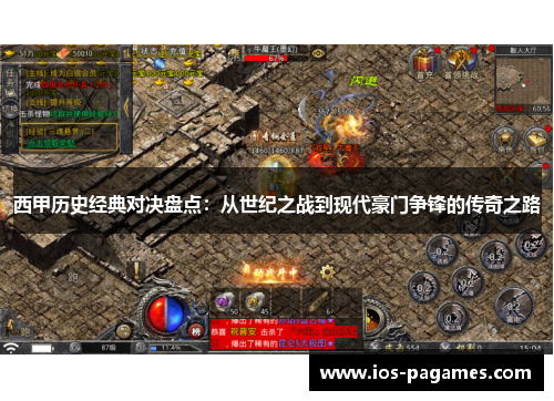 西甲历史经典对决盘点：从世纪之战到现代豪门争锋的传奇之路